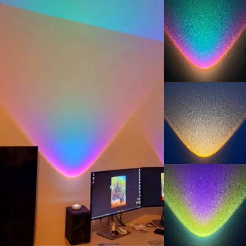 LuminousCharm® | Rainbow sunset projector lamp