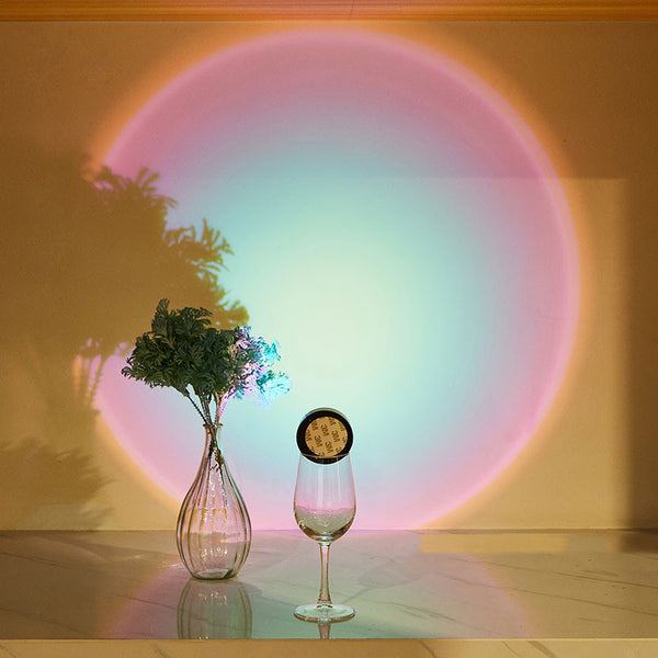 LuminousCharm® | Rainbow sunset projector lamp